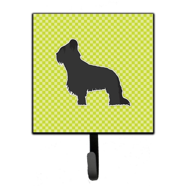 Carolines Treasures Briard Checkerboard Green Leash or Key Holder BB3826SH4 - main